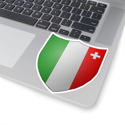 Blason-CH-Canton-Neuchâtel (Switzerland) (Coat of Arms) STICKER Vinyl Kiss-Cut Decal - The Sticker Space