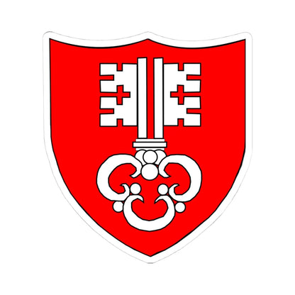 Blason-CH-Canton-Nidwald (Switzerland) (Coat of Arms) STICKER Vinyl Kiss-Cut Decal 4 Inch White - The Sticker Space