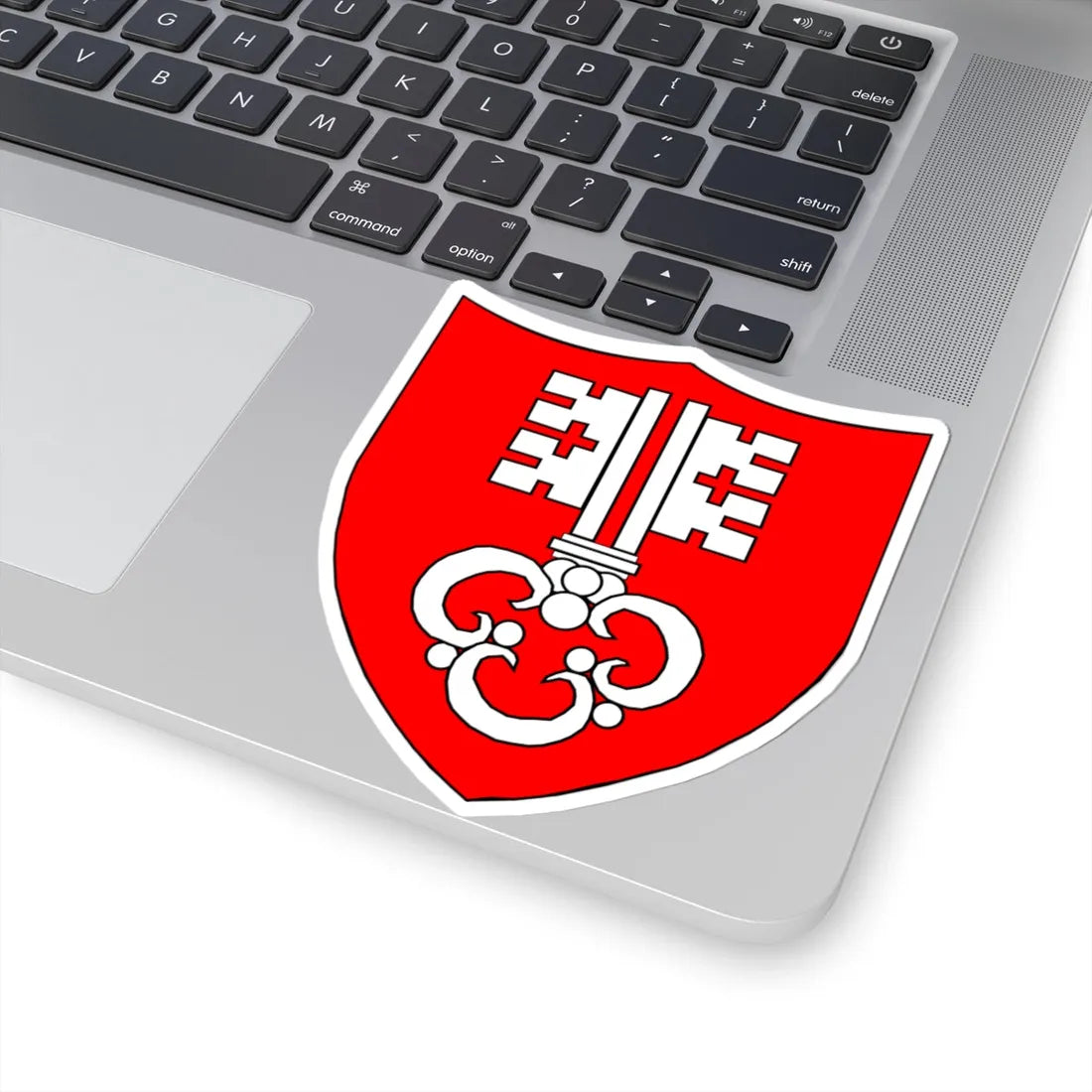 Blason-CH-Canton-Nidwald (Switzerland) (Coat of Arms) STICKER Vinyl Kiss-Cut Decal - The Sticker Space
