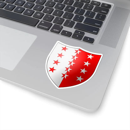 Blason-CH-Canton-Valais (Switzerland) (Coat of Arms) STICKER Vinyl Kiss-Cut Decal - The Sticker Space