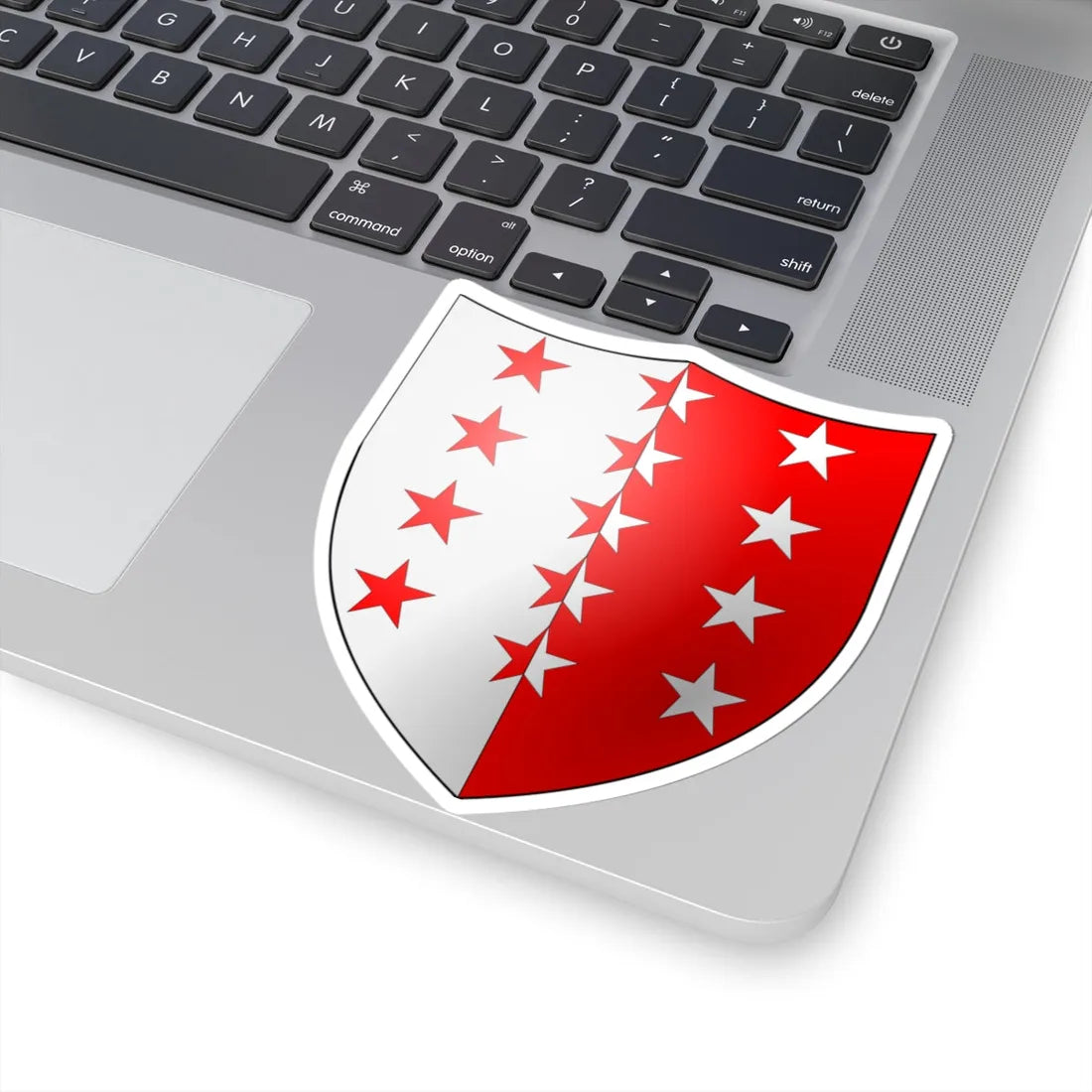 Blason-CH-Canton-Valais (Switzerland) (Coat of Arms) STICKER Vinyl Kiss-Cut Decal - The Sticker Space