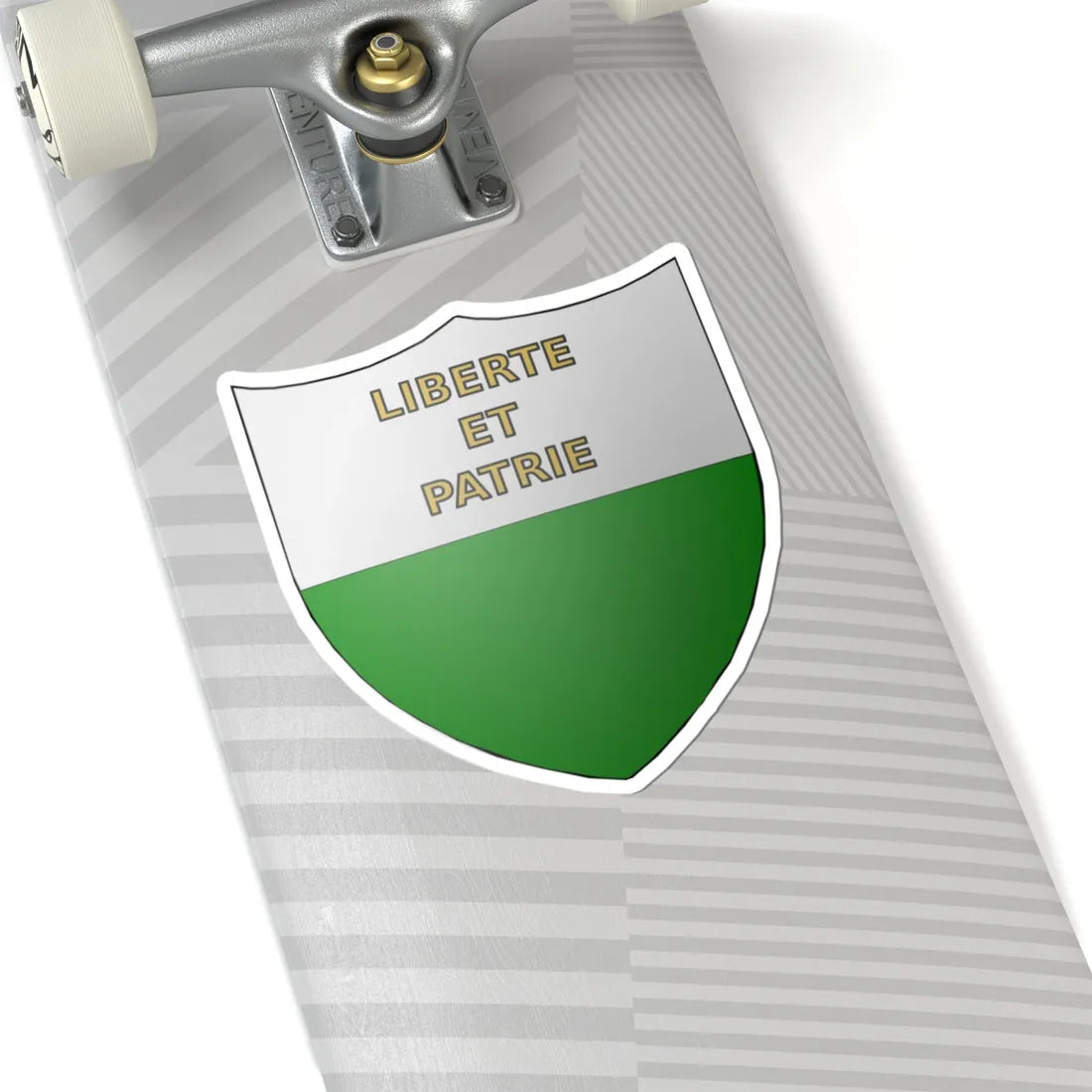 Blason-CH-Canton-Vaud (Switzerland) (Coat of Arms) STICKER Vinyl Kiss-Cut Decal - The Sticker Space