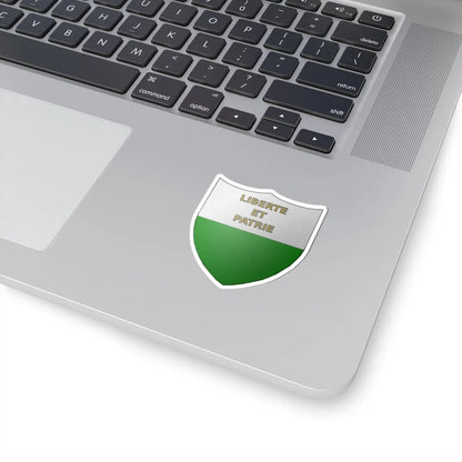 Blason-CH-Canton-Vaud (Switzerland) (Coat of Arms) STICKER Vinyl Kiss-Cut Decal - The Sticker Space