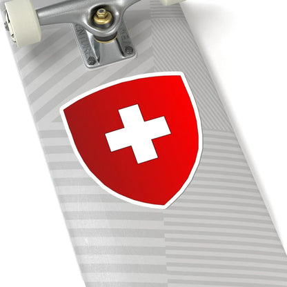Blason-CH-Suisse--Halo (Switzerland) (Coat of Arms) STICKER Vinyl Kiss-Cut Decal - The Sticker Space