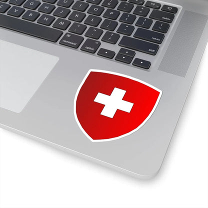 Blason-CH-Suisse--Halo (Switzerland) (Coat of Arms) STICKER Vinyl Kiss-Cut Decal - The Sticker Space