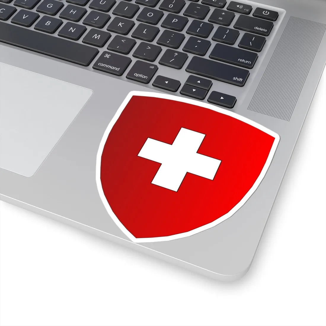Blason-CH-Suisse--Halo (Switzerland) (Coat of Arms) STICKER Vinyl Kiss-Cut Decal - The Sticker Space