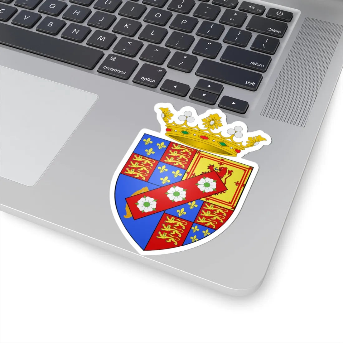 Blason Charles Ier Beauclerk Whit Crown (Spain) (Coat of Arms) STICKER Vinyl Kiss-Cut Decal - The Sticker Space