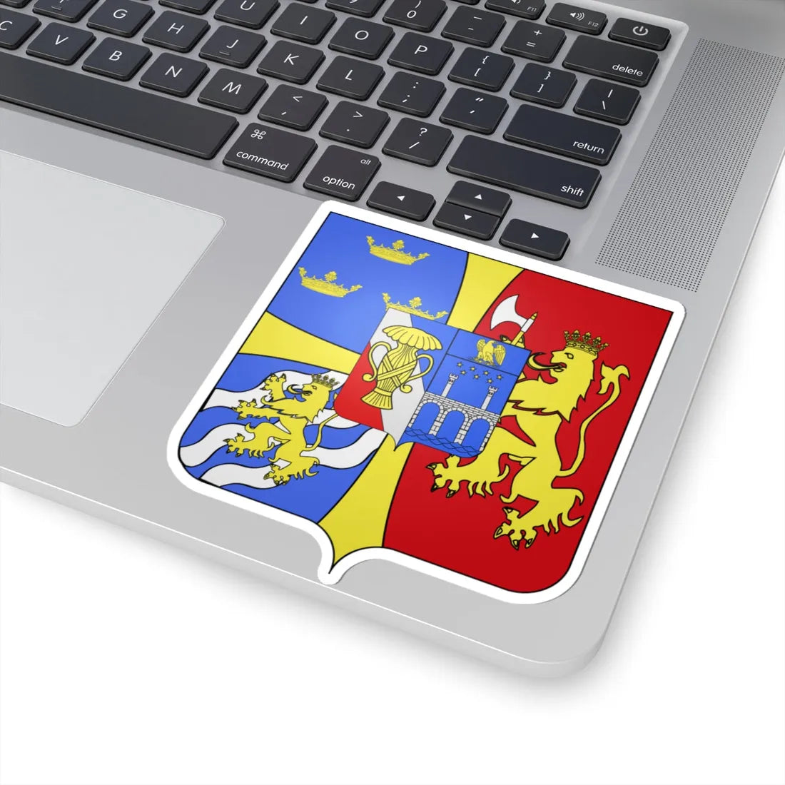 Blason Charles XV de Suède (Sweden) (Coat of Arms) STICKER Vinyl Kiss-Cut Decal - The Sticker Space