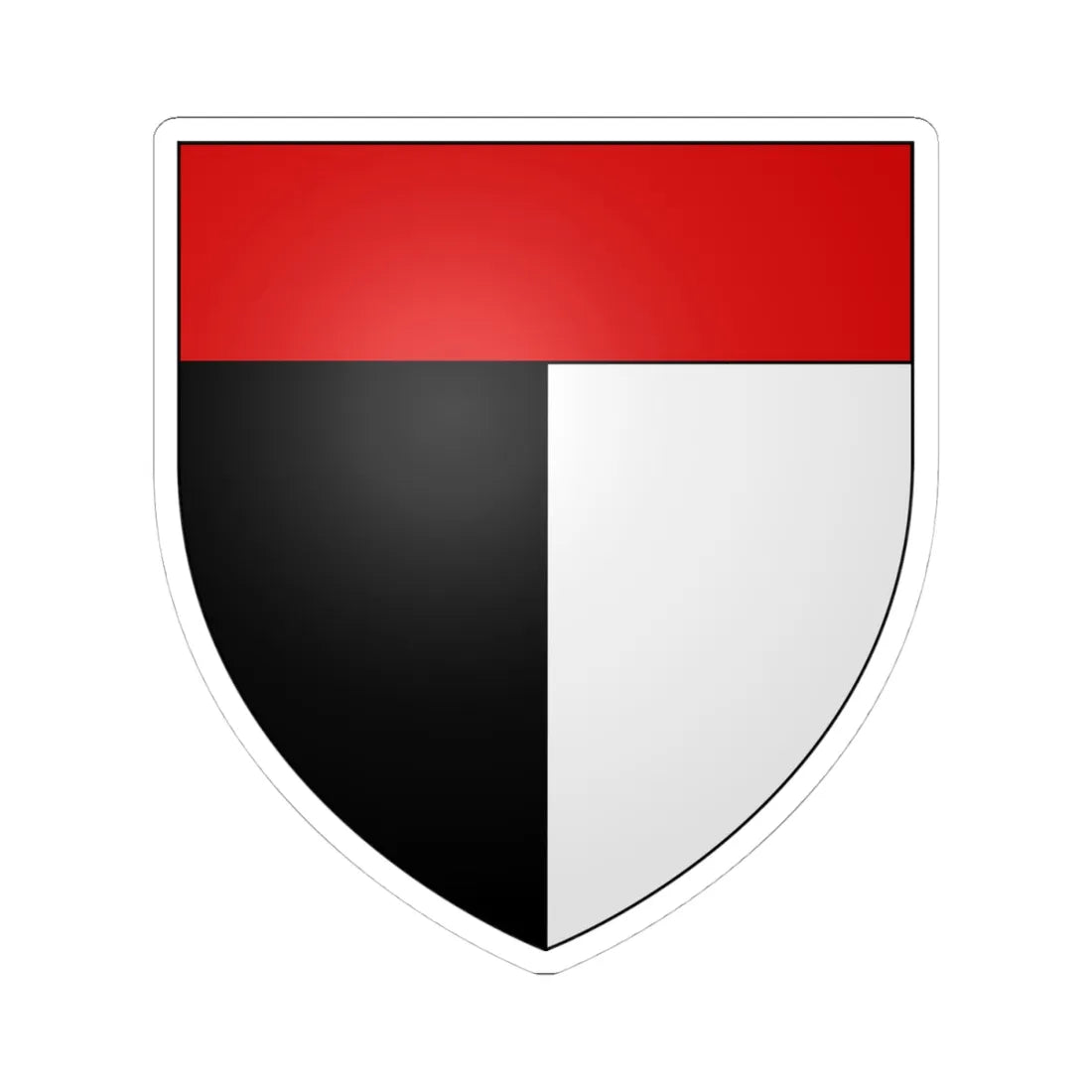 Blason Christophe Parsberg selon Gelre (Denmark) (Coat of Arms) STICKER Vinyl Kiss-Cut Decal 4 Inch White - The Sticker Space