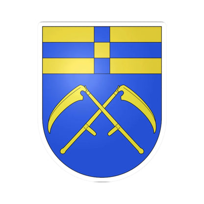 Blason commune CH Boulens Vaud (Switzerland) (Coat of Arms) STICKER Vinyl Kiss-Cut Decal 2 Inch White - The Sticker Space