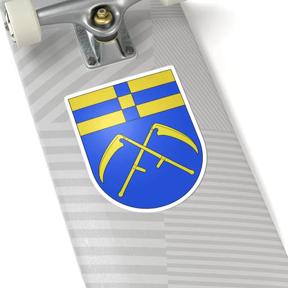 Blason commune CH Boulens Vaud (Switzerland) (Coat of Arms) STICKER Vinyl Kiss-Cut Decal - The Sticker Space