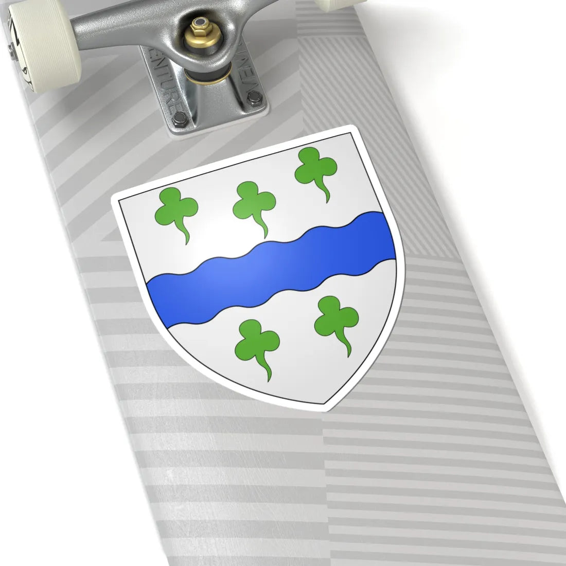 Blason commune dAttert Belgique (Belgium) (Coat of Arms) STICKER Vinyl Kiss-Cut Decal - The Sticker Space