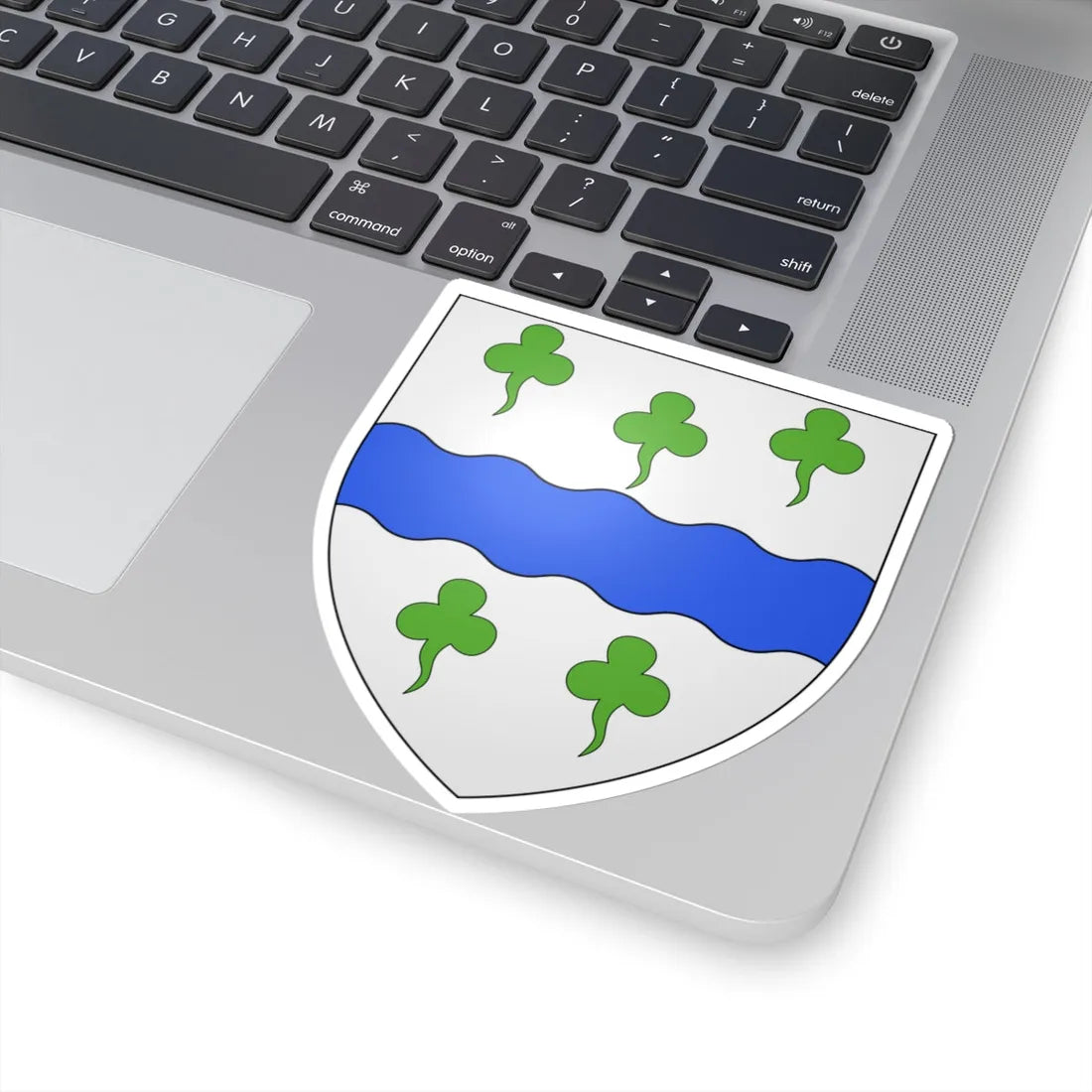 Blason commune dAttert Belgique (Belgium) (Coat of Arms) STICKER Vinyl Kiss-Cut Decal - The Sticker Space