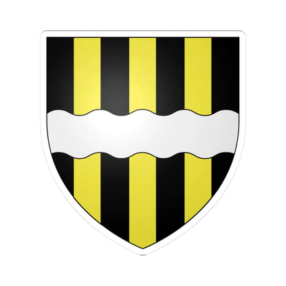 Blason commune de Hamois Belgique (Belgium) (Coat of Arms) STICKER Vinyl Kiss-Cut Decal 3 Inch White - The Sticker Space