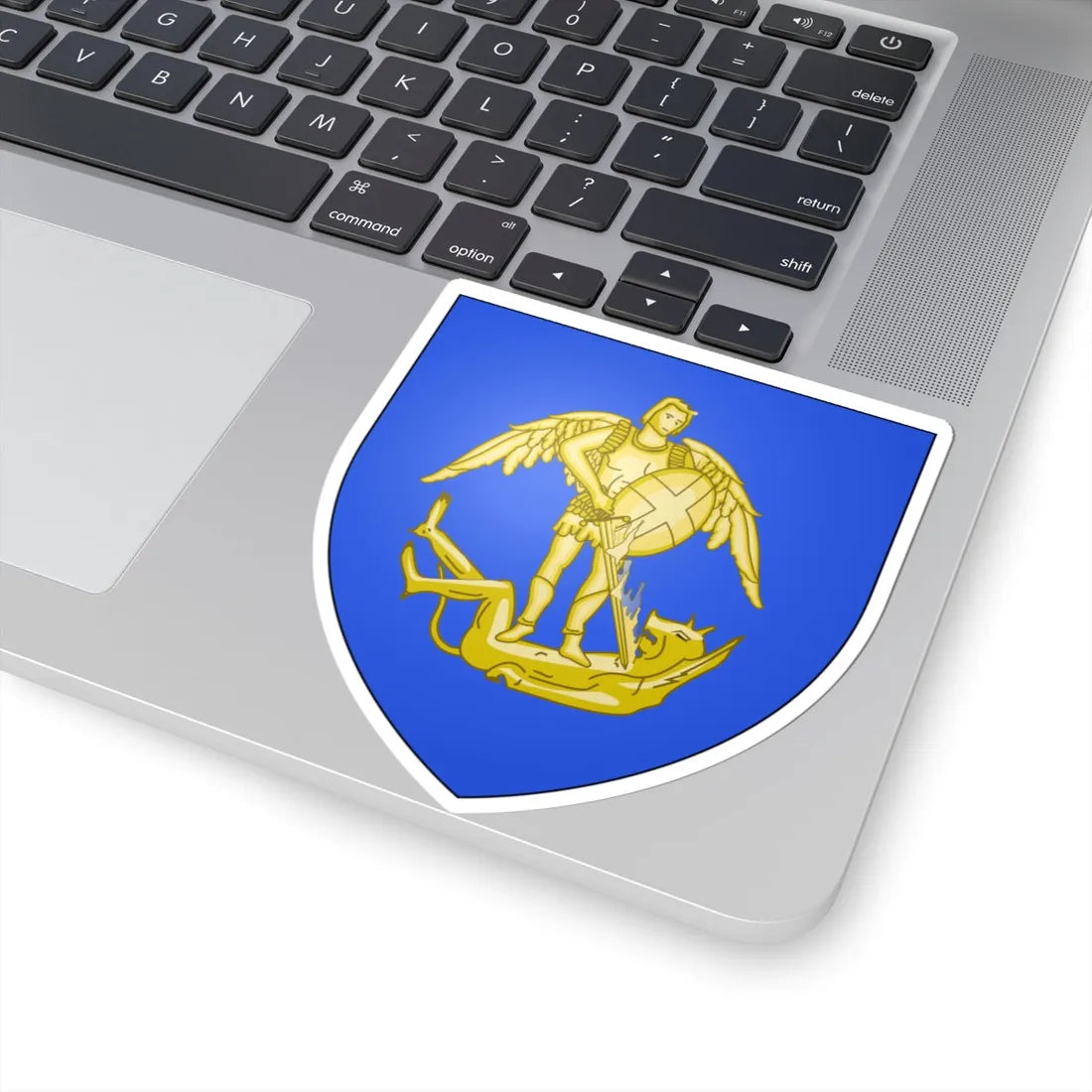 Blason commune de Neufchâteau Belgique (Belgium) (Coat of Arms) STICKER Vinyl Kiss-Cut Decal - The Sticker Space