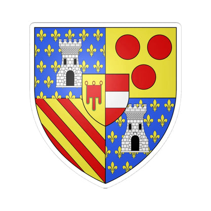 Blason commune de Paliseul Belgique (Belgium) (Coat of Arms) STICKER Vinyl Kiss-Cut Decal 4 Inch White - The Sticker Space