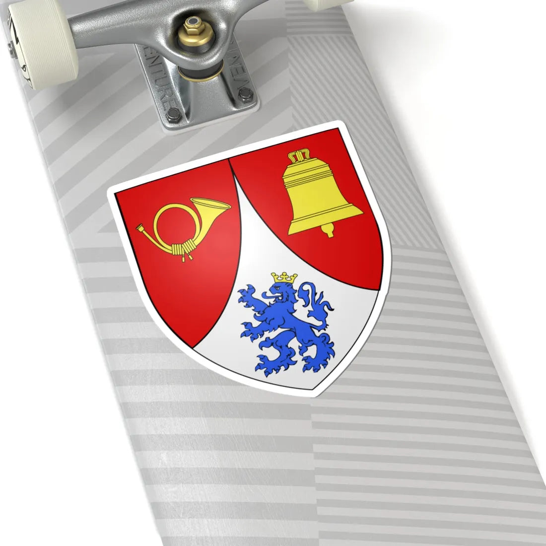 Blason commune de Tellin Belgique (Belgium) (Coat of Arms) STICKER Vinyl Kiss-Cut Decal - The Sticker Space