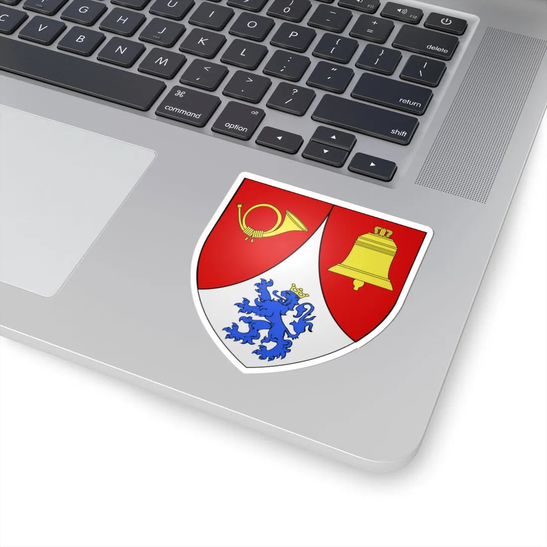 Blason commune de Tellin Belgique (Belgium) (Coat of Arms) STICKER Vinyl Kiss-Cut Decal - The Sticker Space