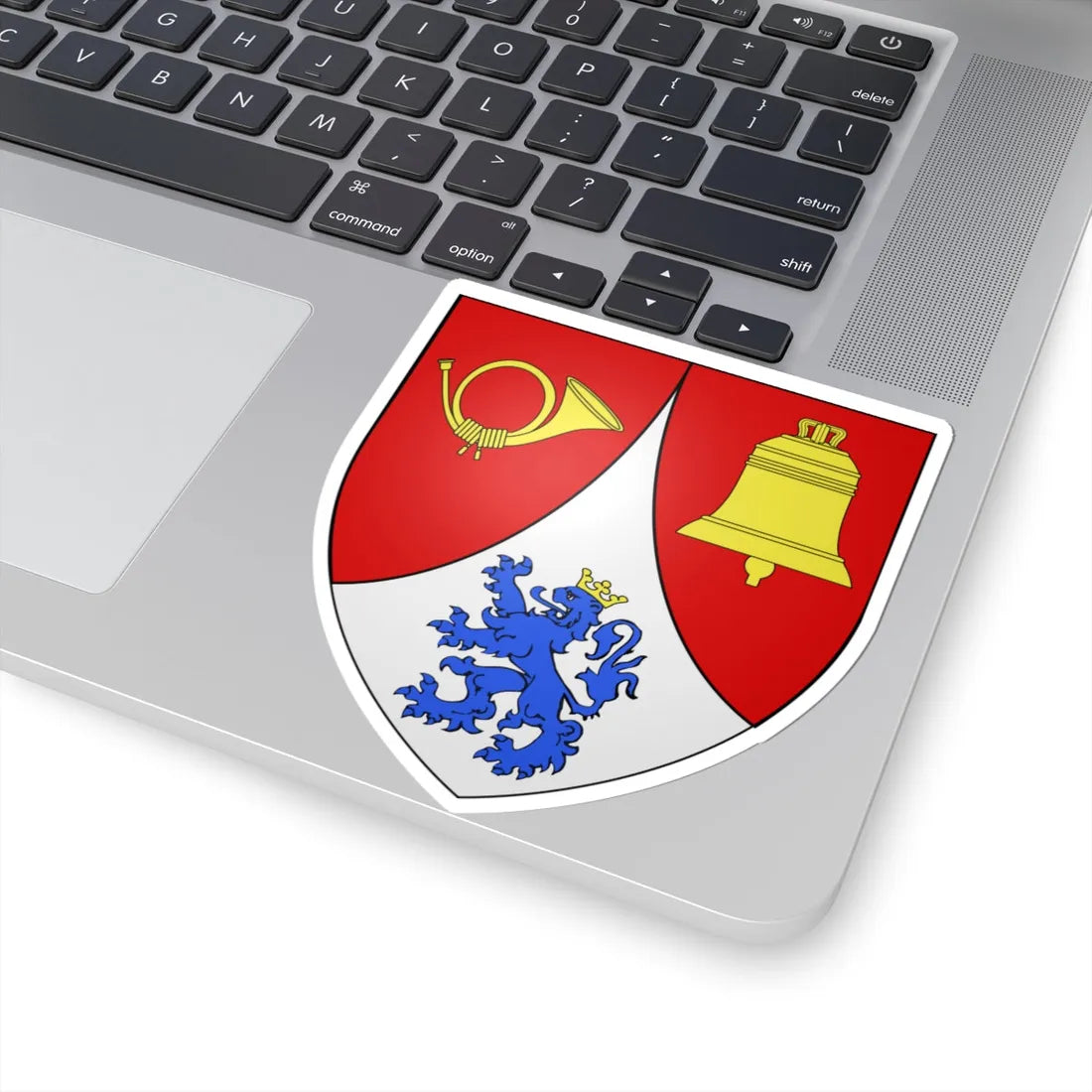 Blason commune de Tellin Belgique (Belgium) (Coat of Arms) STICKER Vinyl Kiss-Cut Decal - The Sticker Space