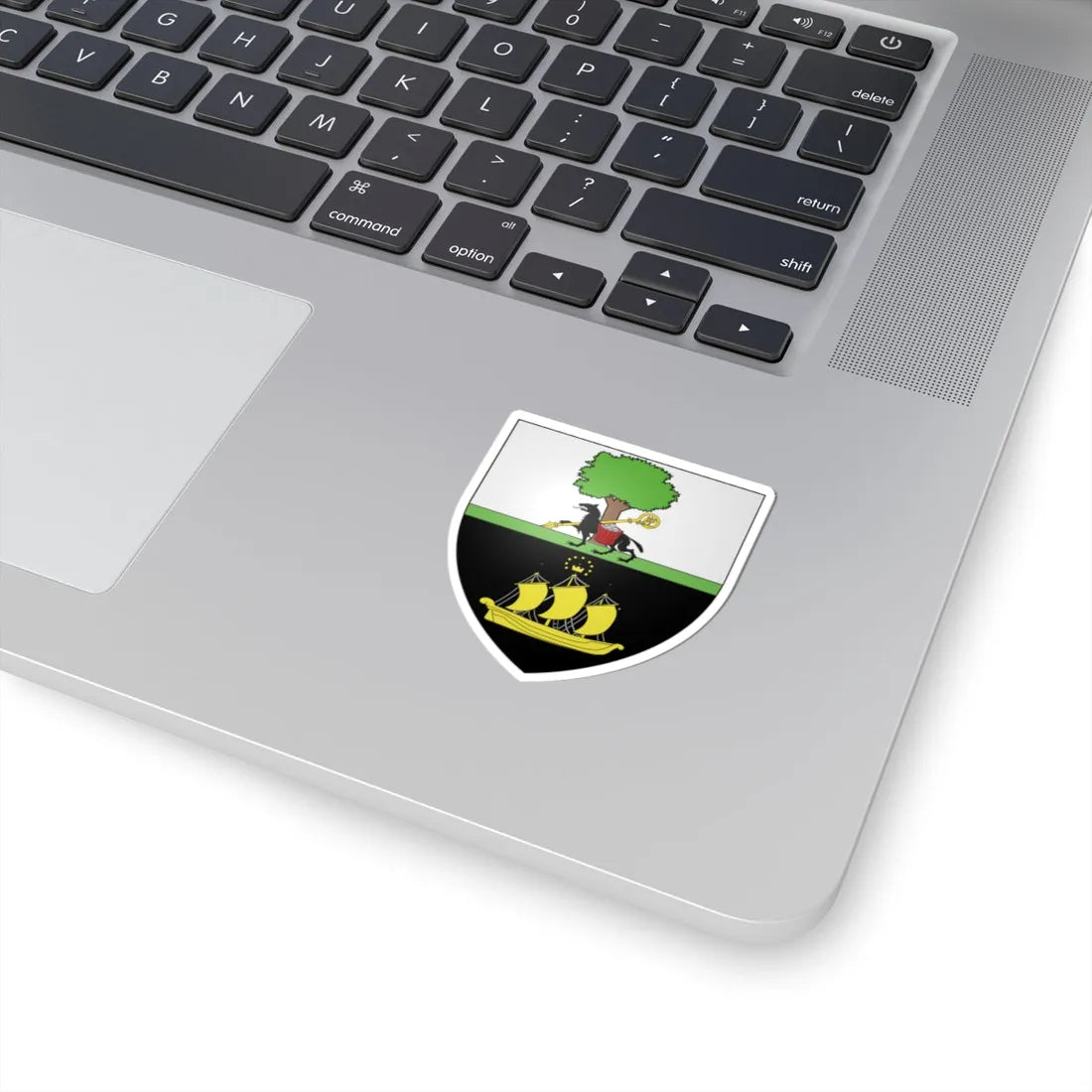 Blason commune de Wellin Belgique (Belgium) (Coat of Arms) STICKER Vinyl Kiss-Cut Decal - The Sticker Space
