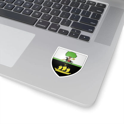 Blason commune de Wellin Belgique (Belgium) (Coat of Arms) STICKER Vinyl Kiss-Cut Decal - The Sticker Space