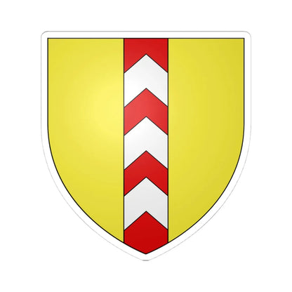 Blason Comtes de Neuchâtel Neubourg (Switzerland) (Coat of Arms) STICKER Vinyl Kiss-Cut Decal 4 Inch White - The Sticker Space
