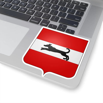 Blason Damme (Belgium) (Coat of Arms) STICKER Vinyl Kiss-Cut Decal - The Sticker Space