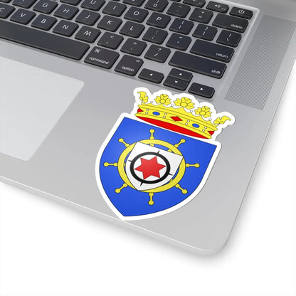 Blason de Bonaire Antilles néerlandaises (Netherlands) (Coat of Arms) STICKER Vinyl Kiss-Cut Decal - The Sticker Space
