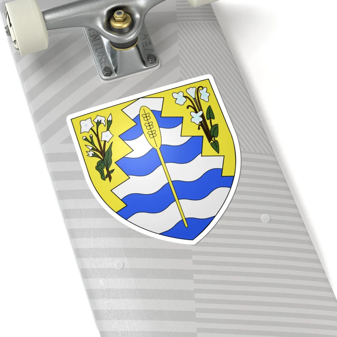 Blason de Grand-Sault Nouveau-Brunswick Canada (Canada) (Coat of Arms) STICKER Vinyl Kiss-Cut Decal - The Sticker Space