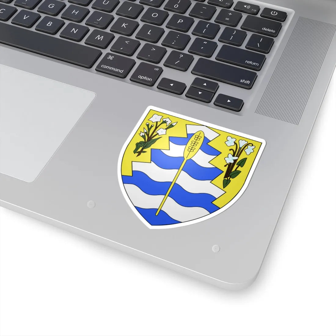 Blason de Grand-Sault Nouveau-Brunswick Canada (Canada) (Coat of Arms) STICKER Vinyl Kiss-Cut Decal - The Sticker Space