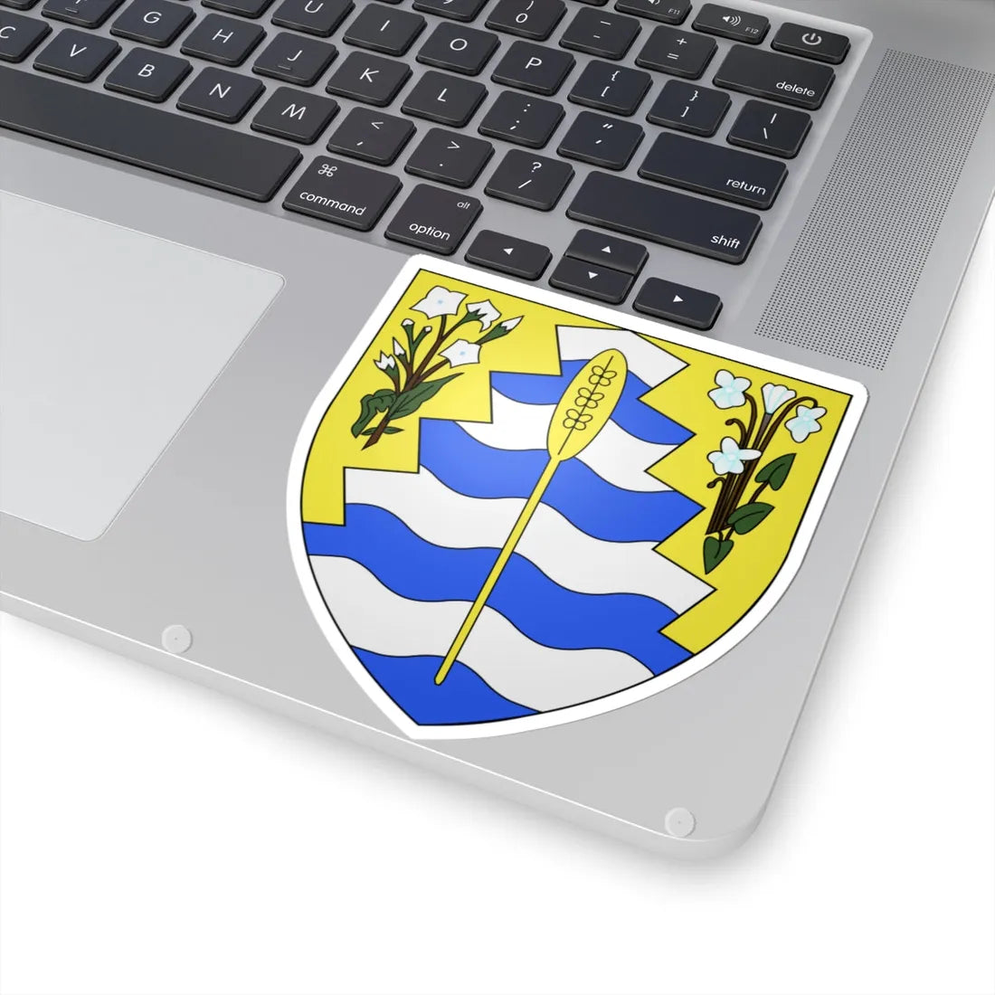 Blason de Grand-Sault Nouveau-Brunswick Canada (Canada) (Coat of Arms) STICKER Vinyl Kiss-Cut Decal - The Sticker Space