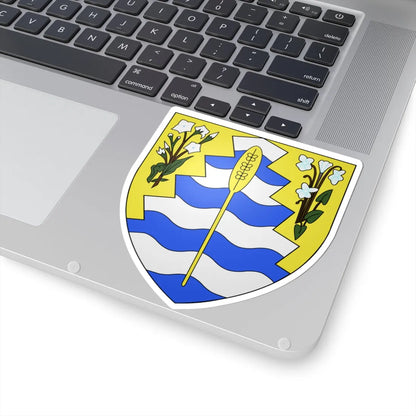 Blason de Grand-Sault Nouveau-Brunswick Canada (Canada) (Coat of Arms) STICKER Vinyl Kiss-Cut Decal - The Sticker Space