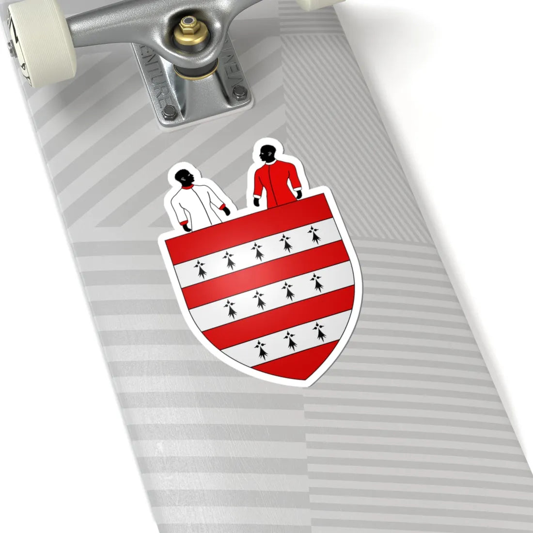 Blason de Joseph Zaman  cimier (Belgium) (Coat of Arms) STICKER Vinyl Kiss-Cut Decal - The Sticker Space