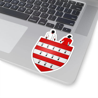 Blason de Joseph Zaman  cimier (Belgium) (Coat of Arms) STICKER Vinyl Kiss-Cut Decal - The Sticker Space