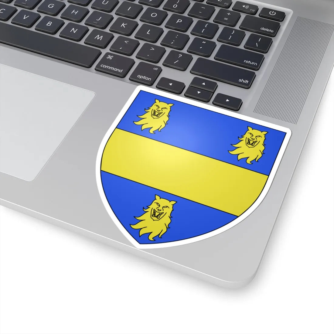 Blason de la Chartreuse Saint-Michel de Kingston Angleterre (United Kingdom) (Coat of Arms) STICKER Vinyl Kiss-Cut Decal - The Sticker Space