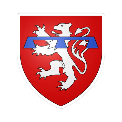 Blason de La Roche-en-Ardenne (Belgium) (Coat of Arms) STICKER Vinyl Kiss-Cut Decal 3 Inch White - The Sticker Space