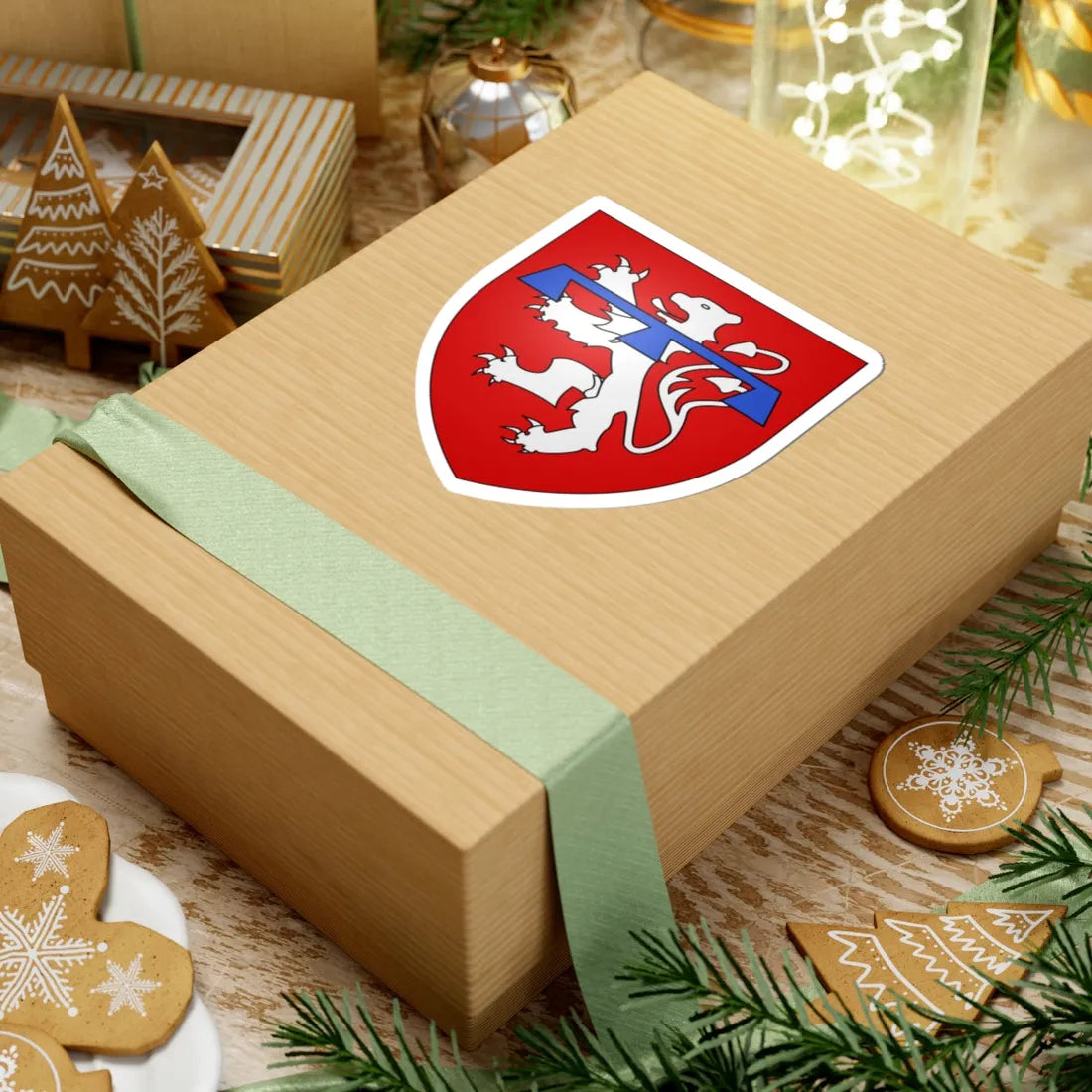 Blason de La Roche-en-Ardenne (Belgium) (Coat of Arms) STICKER Vinyl Kiss-Cut Decal - The Sticker Space