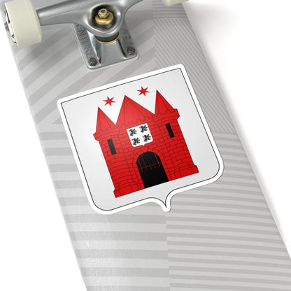 Blason de Marche-en-Famenne (Belgium) (Coat of Arms) STICKER Vinyl Kiss-Cut Decal - The Sticker Space
