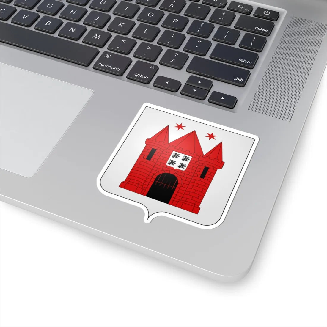 Blason de Marche-en-Famenne (Belgium) (Coat of Arms) STICKER Vinyl Kiss-Cut Decal - The Sticker Space