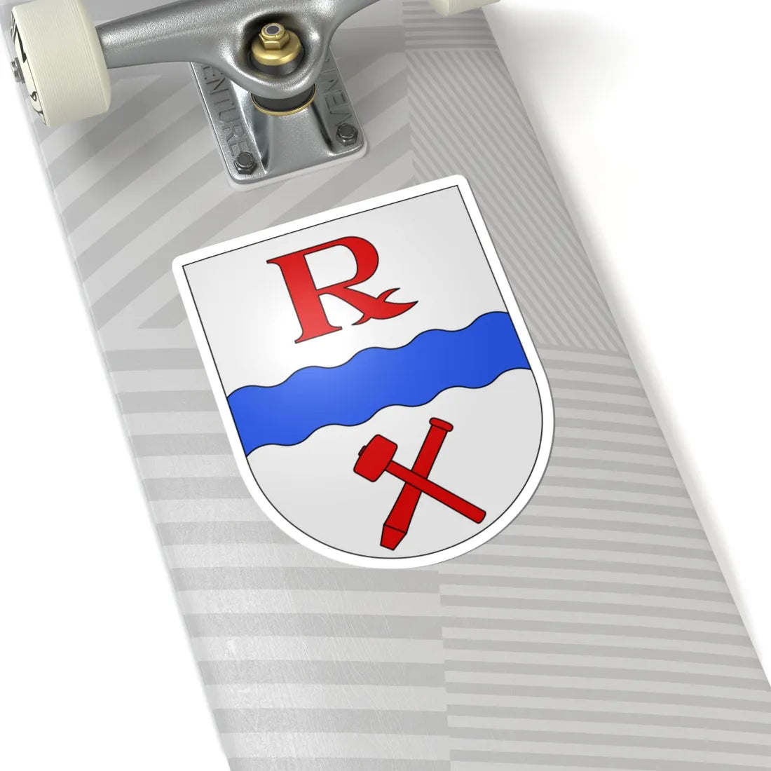 Blason de Riviera Tessin (Switzerland) (Coat of Arms) STICKER Vinyl Kiss-Cut Decal - The Sticker Space
