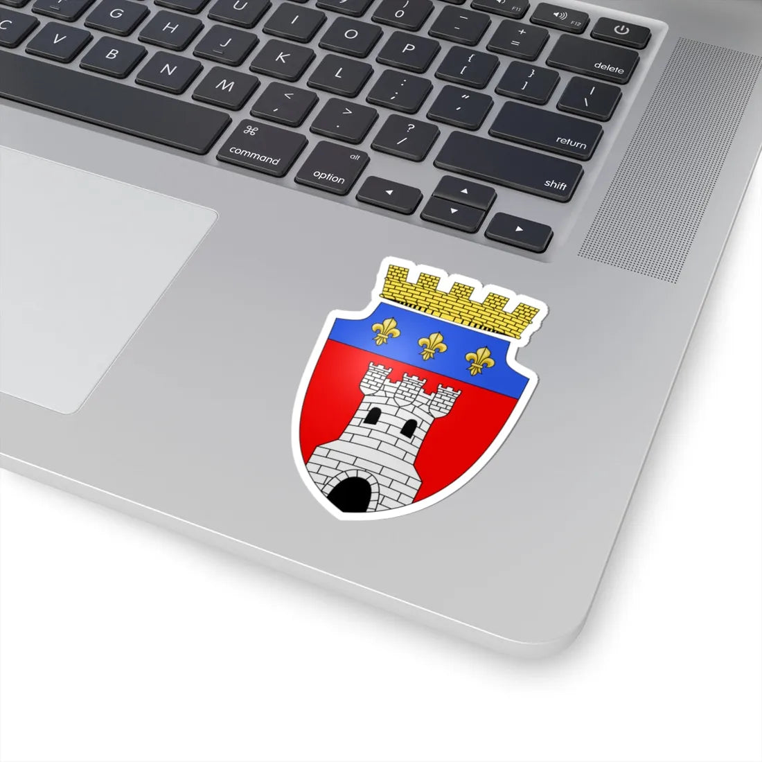 Blason de Tournai 1834 (Belgium) (Coat of Arms) STICKER Vinyl Kiss-Cut Decal - The Sticker Space