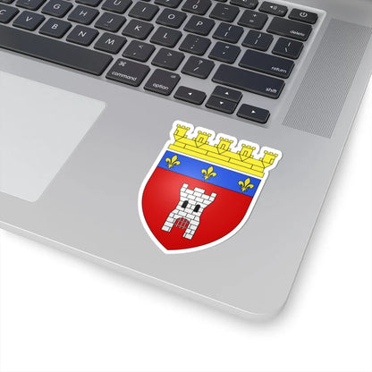 Blason de Tournai avec couronne murale (Belgium) (Coat of Arms) STICKER Vinyl Kiss-Cut Decal - The Sticker Space
