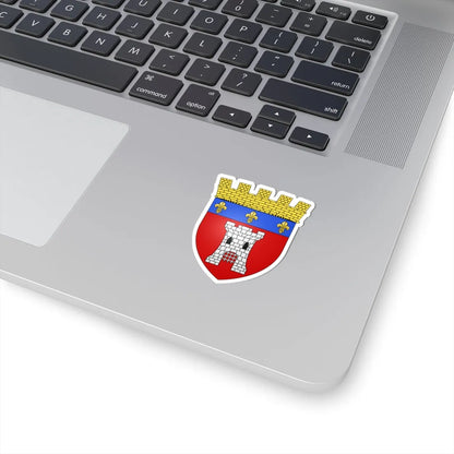 Blason de Tournai couronne murale version alternative (Belgium) (Coat of Arms) STICKER Vinyl Kiss-Cut Decal - The Sticker Space