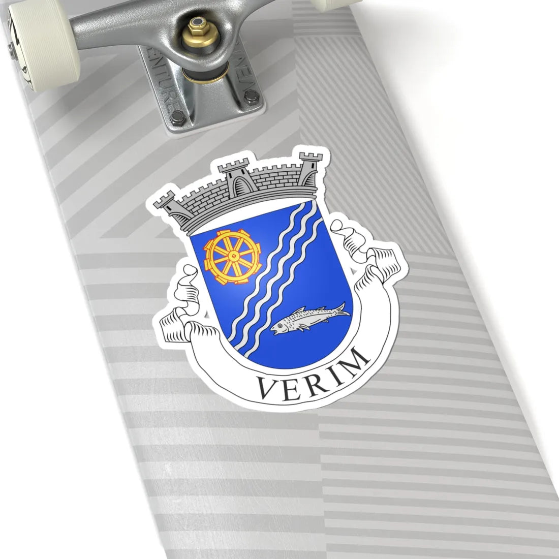 Blason de Verim Portugal (Coat of Arms) STICKER Vinyl Kiss-Cut Decal - The Sticker Space