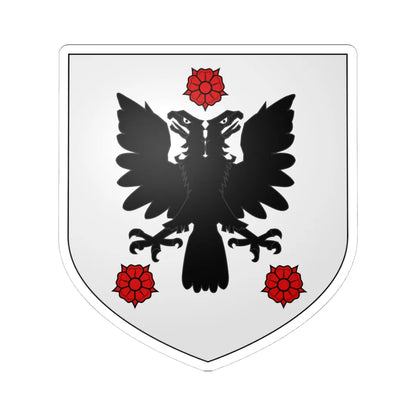 Blason Deinze (Belgium) (Coat of Arms) STICKER Vinyl Kiss-Cut Decal 4 Inch White - The Sticker Space
