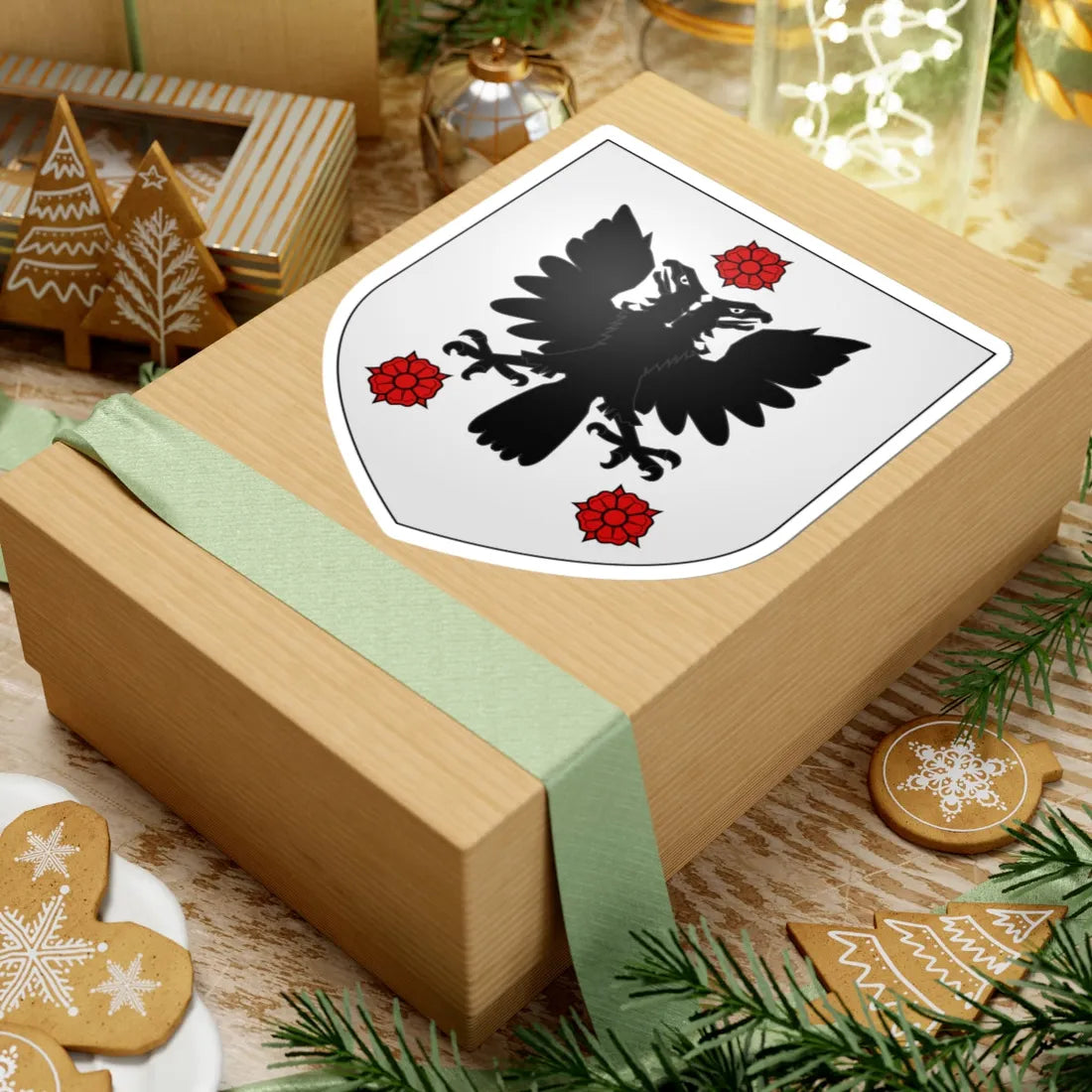 Blason Deinze (Belgium) (Coat of Arms) STICKER Vinyl Kiss-Cut Decal - The Sticker Space