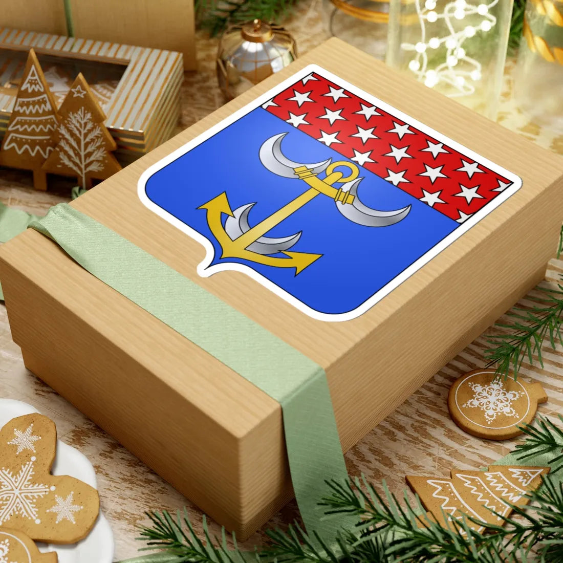 Blason Denis Decrès 1766-1820 duc Decrès (France) (Coat of Arms) STICKER Vinyl Kiss-Cut Decal - The Sticker Space