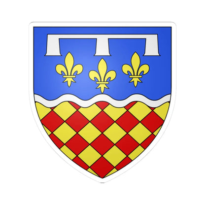 Blason département fr Charente (France) (Coat of Arms) STICKER Vinyl Kiss-Cut Decal 3 Inch White - The Sticker Space