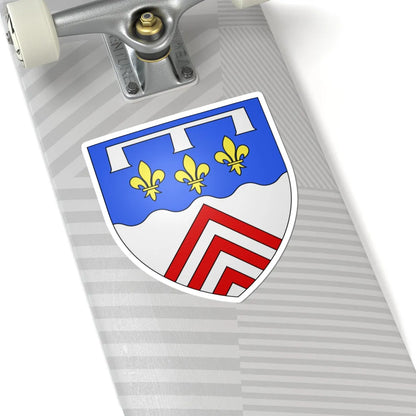 Blason département fr Eure-et-Loir (France) (Coat of Arms) STICKER Vinyl Kiss-Cut Decal - The Sticker Space