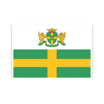 Blason-drapeau jozsefvaros (Hungary) STICKER Vinyl Kiss-Cut Decal 2 Inch White - The Sticker Space